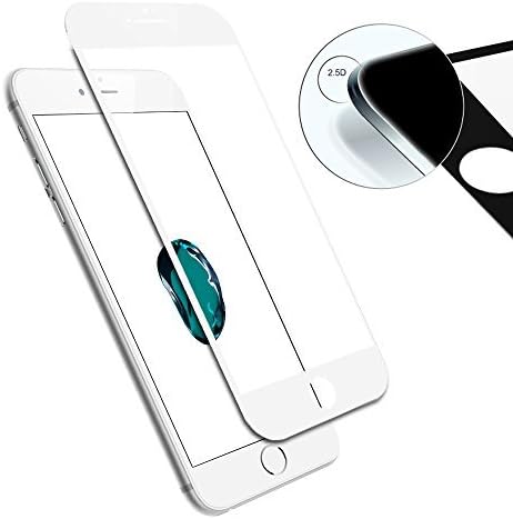 iPhone 6s Screen Protector, Bptecase Full Coverage iPhone 6 Tempered Glass Protector Cover [Anti-Scratch] Curved Edge to Edge 3D Touch 9H Bubble-free Glass Screen Film for iPhone 6s/6 4.7 Inch, White