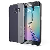 Galaxy S6 Edge Case, Ghostek Cloak Series for Samsung Galaxy S6 Edge Slim Premium Hybrid Impact Armor Hard Cover Case | Warranty Exchange | Aluminum Bumper | Clear TPU | Ultra Fit (Black Sapphire)