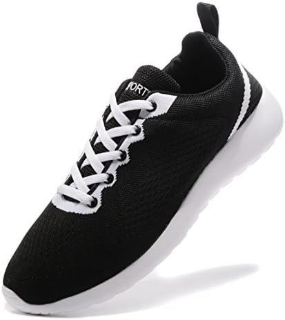 HSX SPORTS Men Women Knit Breathable Casual Fashion Lightweight Sneakers Walking Athletic Running Shoes