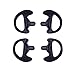AIRSN Replacement Earmold Earbud Earplug for Motorola Kenwood Two-Way Radio Air Acoustic Coil Tube Audio Kits (Black,3 Pair-Samll,Medium,Large)