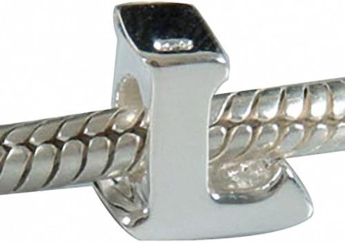 Letter Charm Sterling Silver 925 Initial A-z Alphabet Beads Fits Charms