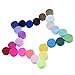 eBoot 25 Pieces Elastic Stretch Foldover Elastics Hair Ties Headbands, 25 Colors, 38 Inches by 3/5 Inch