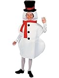 FE Snowman Winter Holiday Child Costume Photo NWT 4-14 Years
