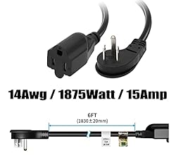FIRMERST 1875W Flat Plug Extension Cord 6 Feet 14