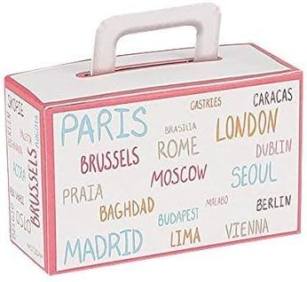 STOCK 20 TROZAS BOMBONERAS | Eventos Varios | CAJITA MALETA BON VOYAGE: Amazon.es: Hogar