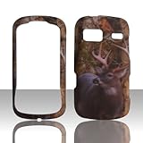 8 Point Buck Deer Camo Mossy Oak Lg Xpression 2 (C410) 4g Cell Phone (At&t) Rubberized Snap on Hard Phone Case Cover Protector Accessory