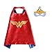 CL Disguise Superhero Costumes and Dress Up for Girls 4 Capes, 4 Masks and 3 Stickers