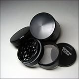 Space Case&reg; 4 Piece Titanium Herb Grinder Small + Cali Crusher&reg; Pollen Press (SCT-4 (S)+CCP)