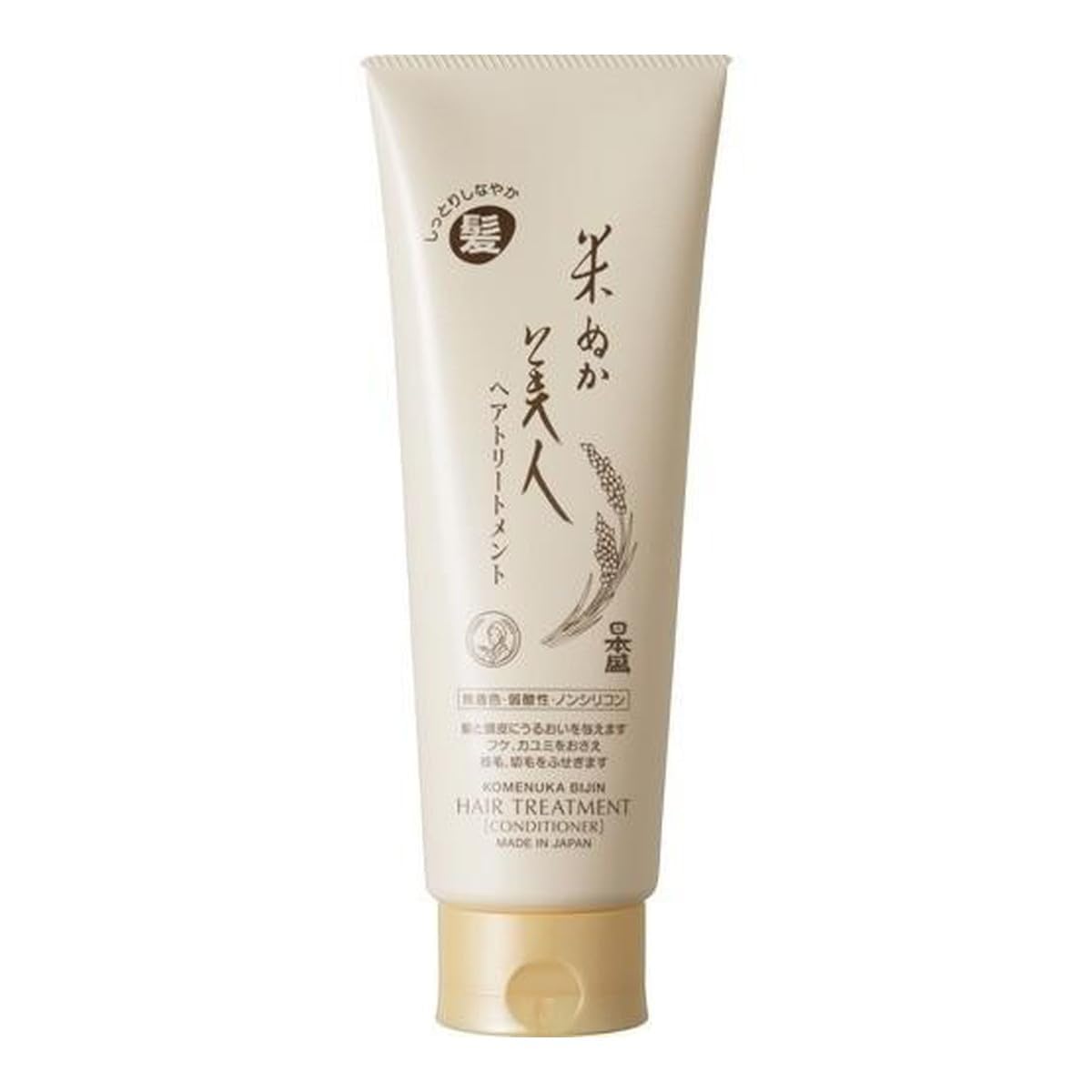 Komenuka Bijin Hair Conditioner, 7.7 oz (225.87 ml), Dry Hair, Moisturizing, Detangle, Shine, Split Ends, Ginseng-infused