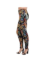 Leggings para dama, talla grande, diseño tribal azteca