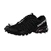 Salomon Men's Hiking Shoes, Black Black Black Metallic 000, 10.5 AU