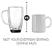 Stone & Mill Double Walled Insulated Glass Coffee Mugs, Silicon Base, Non slip for Espresso, Latte, Cappuccino, Thermo Glassware, 15 ounce, Set of 2, Gift-boxed - AM-13-SB (Black)