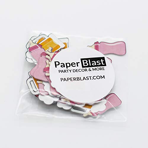 Beer and Bottles Baby is Brewing Baby Shower Decoration Confetti - 50 Pieces PINK