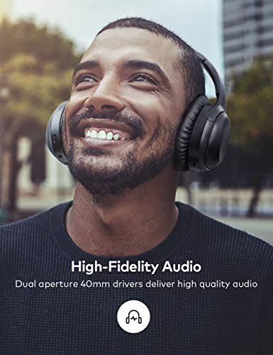 image for Active Noise Cancelling Headphones Bluetooth Headphones Wireless Headp
