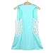 Mosunx Sexy Women Summer Lace Vest T Shirt Tees Casual Blouse Fashion Tank Tops (M, Green)