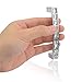 TOVOT 96 MM European Style Square Clear Glass Diamond Crystal Rhinestone Knobs Handle Pull for Cupboard Kitchen Bathroom Knobs Drawer Wardrobe Door Handle Pull(6 Pack)