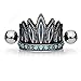 MoBody Tribal Headdress Cartilage Ear Cuff Earring Surgical Steel CZ Jeweled Helix Piercing Stud (Aqua)