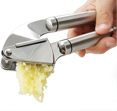 EasyKitchen Galic Presser, Ginger Crusher, 100% Food Grade Stainless Steel Garlic/Ginger Crusher, Chef Cooking Tools for Kicthen and Resturant