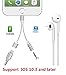 2 in 1 Lightning iPhone 7 Adapter, Lightning Adapter and Charger, Sprtjoy Lightning to 3.5mm Aux Headphone Jack Audio Adapter for iPhone 7 / 7 plus - Support IOS 10.3 or Later 