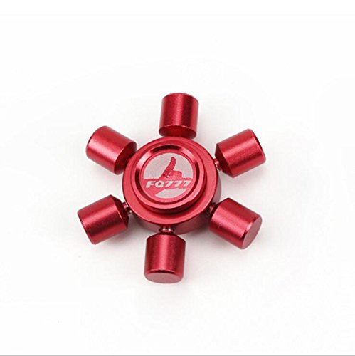 Cu Al Alloy Hand Spinner Detachable Fidget Spinner EDC Adult DIY Toy Antistress Stainless Steel Bearing (Red Rudder)