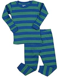 Striped Kids & Toddler Boys Pajamas 2 Piece Pjs Set 100% Cotton Sleepwear (Toddler-14 Years)