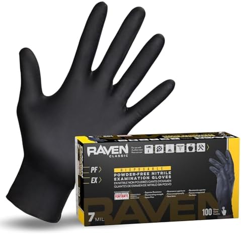 SAS Safety 66574 Astro-Grip Powder‐Free 7 Mil Nitrile Gloves, X