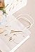 Ling's moment Set of 12 White Gold I Do Crew Bridesmaid Gift Bags for Wedding Bridal Party Bachelorette Party Gift Bags