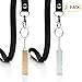 COMUSTER 2pcs Double Tubes Emergency Whistles High Pitch Hiking Camping Survival Aluminum Whistle with Lanyard and Keychain Outdoor Camping Hiking (Gold+Silver)