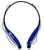S Gear - HV-Digitial 900 Wireless Headset Universal Bluetooth Neckband Headphones Sweatproof Running Gym Exercise Stereo Earphones Noise Cancelling Earbuds Cordless DARKBLUE