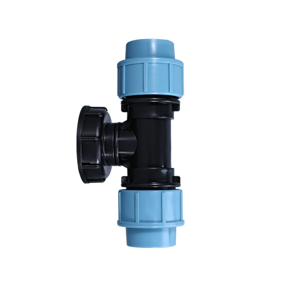 Leliafleury IBC Water Tank Pipe Joints Garden Water Connectors with S60x6 Adapter for Tank Tee Outlet 20MM Watering Irrigation Adapter Tool