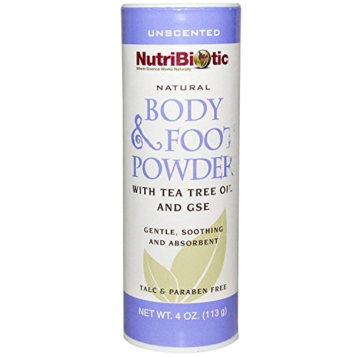 Nutribiotic Body and Foot Powder, Unscented, 4 Ounce