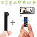Mini Spy Camera WiFi Hidden Cameras HD 1080P Portable Wireless Small IP Camera Nanny Cam with Interchangeable Lens/Motion Detection for Home Office(Upgraded APP)