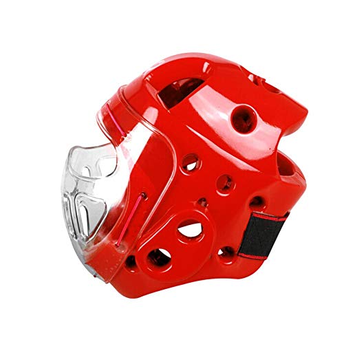 Owlhouse Taekwondo Headgear, Sport Head Guard Boxing Headgear with Face Shield, Head mask Karate Head Boxing Sanda mask Helmet Fencing for Adult Children Men Women