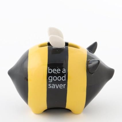 Money Talks Bee A Good Saver Piggy Bank -