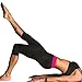 Womens Slimming Capris Pants Thermo Neoprene Sweat Sauna Body Shapers Yoga Sport Leggings Black&Pink,M