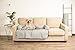 E-Living Store Pet Furniture Protector Non-Slip Water-Resistant Cover for Dogs and Cats with 3-Sided Bolster Soft Fabric – Large, Graythumb 3