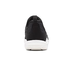 Clarks Women's Nova Way Black Combi Text Slip On