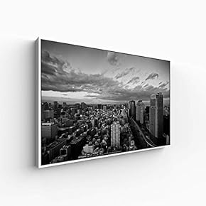 Canvas Wall Art for Living Room, Bedroom Black and White Construction Framed Canvas Prints for Home Decoration Ready to Hang - 16x24 inches