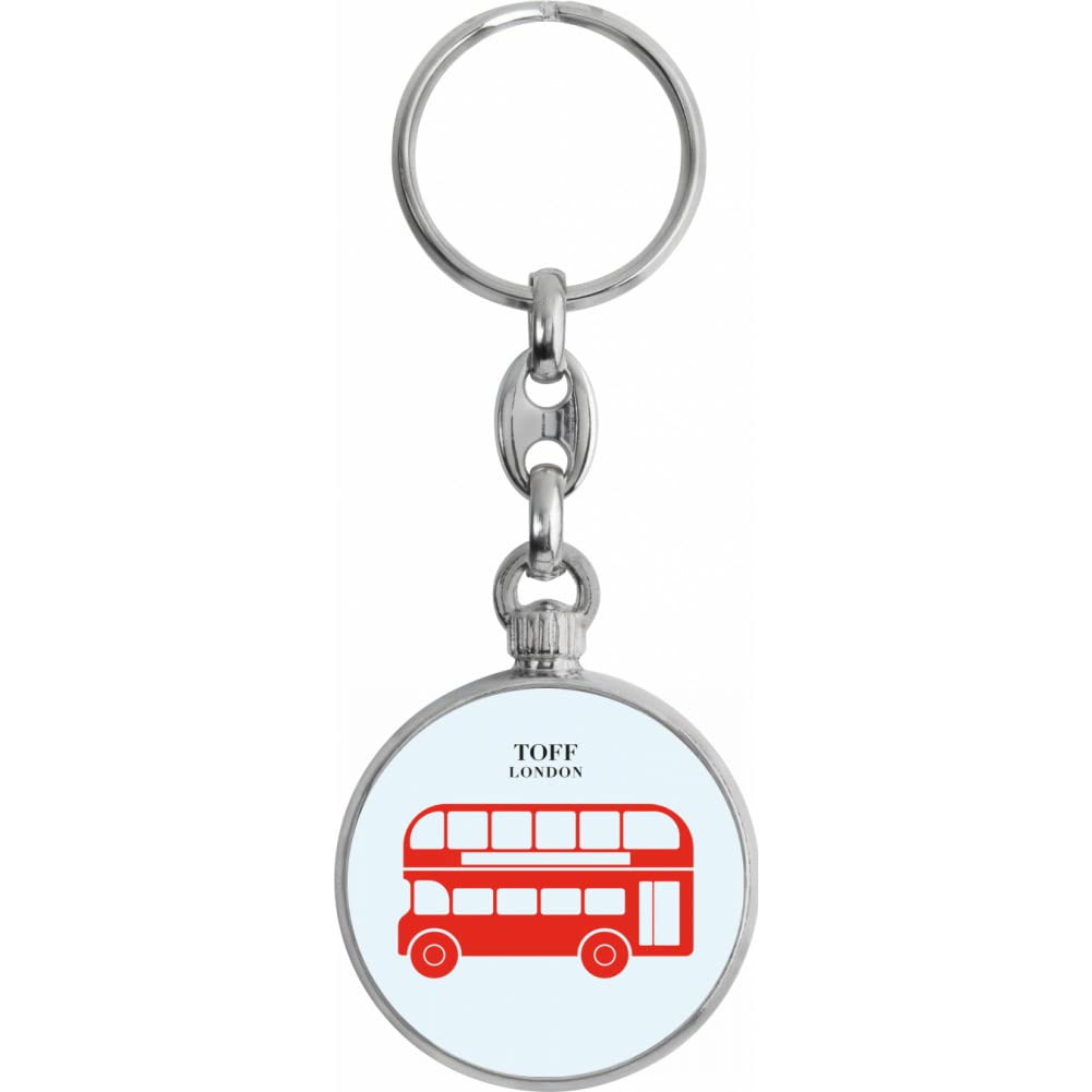 Toff London Red Double Decker Bus Keyring