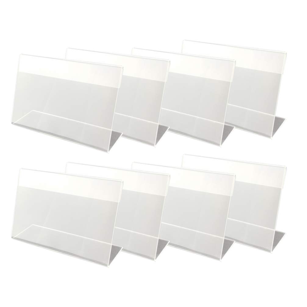 30 Pcs Acrylic Label Holder Replacement Transparent Label Holders Merchandise Sign Display Holder for Supermarket Mall Shop Retail Store (6cm x 4cm)