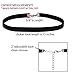 Choker Black & White Velvet Ribbon Gothic Collar 2 Set Necklace Girls Classic