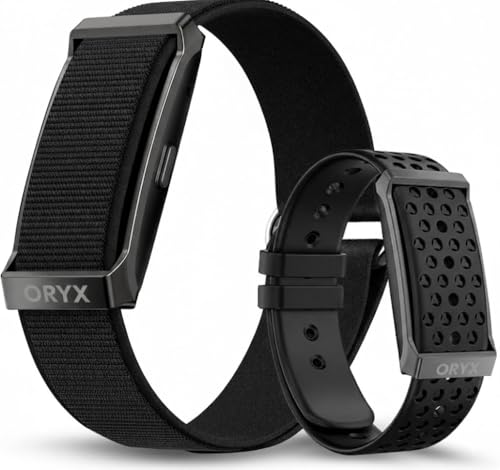 Fitness Tracker Band | 30-Day Battery, 24/7 Heart Rate, Sleep Tracking | Recovery Monitor, Screen-Free Wearable, IP68 Waterproof, Android iOS, Alternative Whoop | Amazfit Helio Strap (Blue)