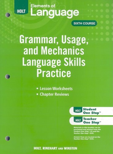 Amazon.com: Elements of Language: Grammar Usage and Mechanics Language ...