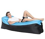 Lougnee Inflatable Lounge Air Lounger Sofa Beach Bed Couch Dream Chair with Bag for Home Indoor Outdoor Activities
