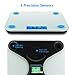GDEALER Body Scale 400lb/180kg Digital Bathroom Scale with 6mm Tempered Glass Surface, Step-On Technology, High Precision, Extra Large Lighted LCD Display