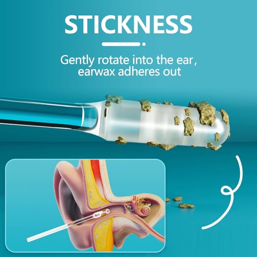 Ear Wax Removal Tools,48 Pack Ear Cleaning Tool, Reusable Ear Stick for Kids and Adults