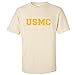USMC Athletic Gold Adult Short Sleeve T-shirt in 10 colors