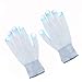 ZPTONE LED Gloves Finger Lights Fingertips Flashing 3 Colors 6 Modes Black Rave Gloves Halloween Costume Party Favors Light Up Toys Novelty Christmas Gift (White)