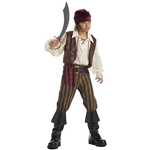 Children's Rougue Pirate Costume (Size:MD 8-10)