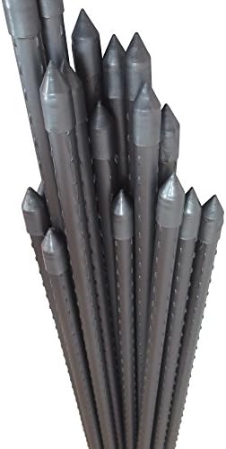 園芸支柱 国華園 新品未使用 イボ付鋼管製支柱シルバー 直径16mm 長さ1cm 50本組 虫が嫌がる 虫よけ 家庭菜園 虫除け イボ竹